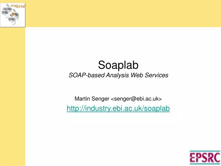 soaplab soap based analysis web services