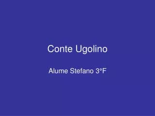 conte ugolino