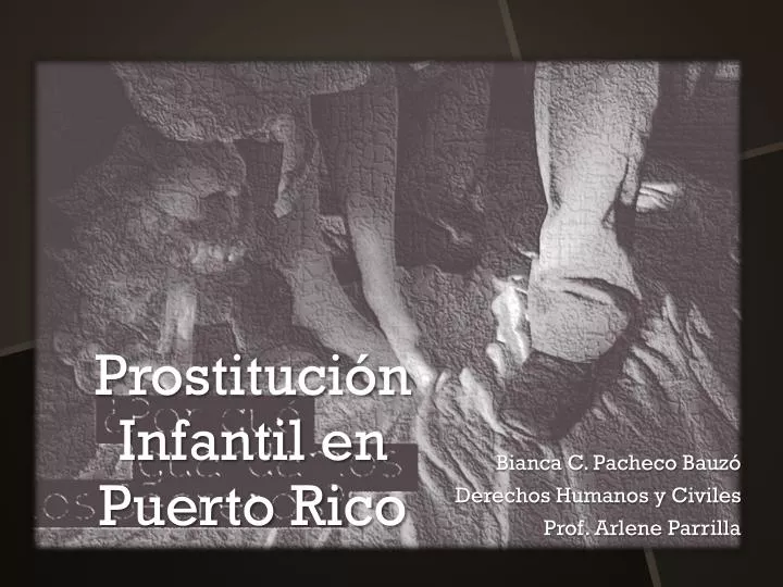 prostituci n infantil en puerto rico