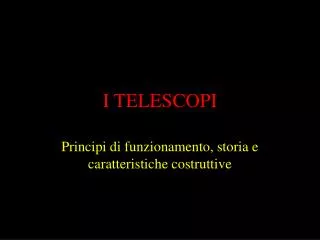 i telescopi