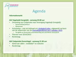 agenda
