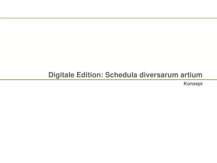 digitale edition schedula diversarum artium