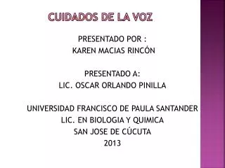 cuidados de la voz