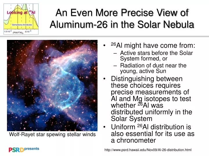 an even more precise view of aluminum 26 in the solar nebula