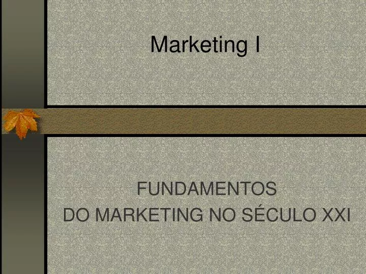 marketing i