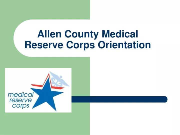 allen county medical reserve corps orientation
