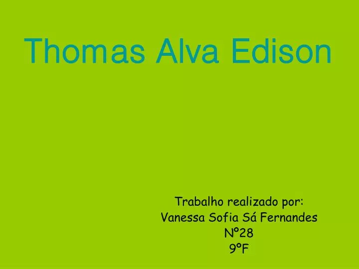 thomas alva edison