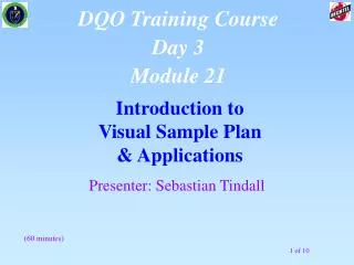 Introduction to Visual Sample Plan &amp; Applications