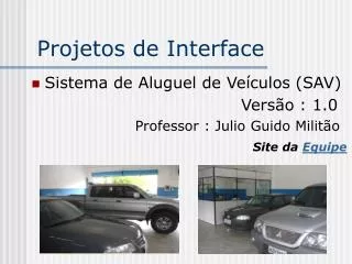 projetos de interface