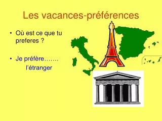les vacances pr f rences