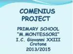 COMENIUS PROJECT - slide 1