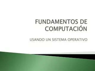 fundamentos de computaci n