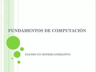fundamentos de computaci n