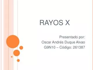 rayos x