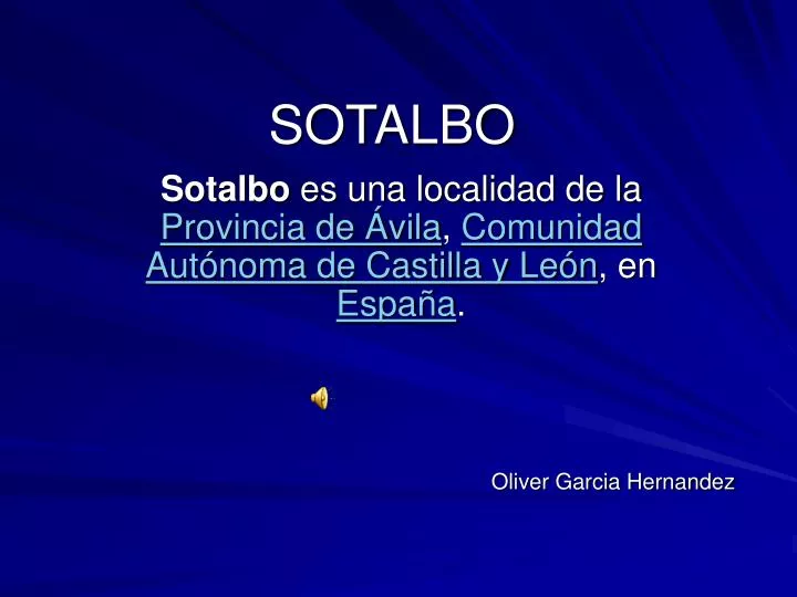 sotalbo