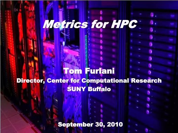 metrics for hpc
