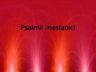 psalmii mesianici