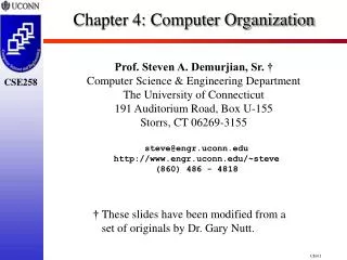 Chapter 4: Computer Organization