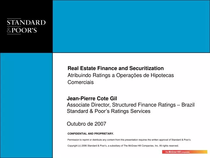 real estate finance and securitization atribuindo ratings a opera es de hipotecas comerciais