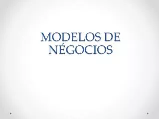 modelos de n gocios