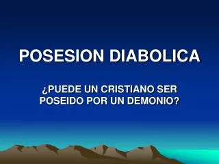 posesion diabolica