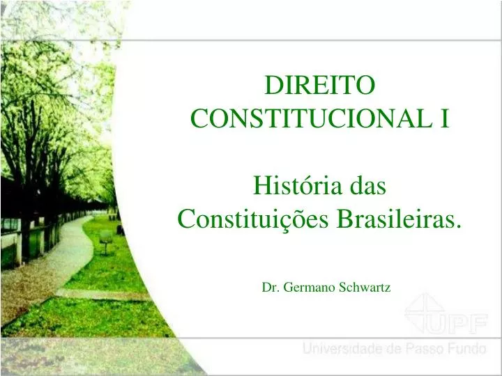 direito constitucional i hist ria das constitui es brasileiras