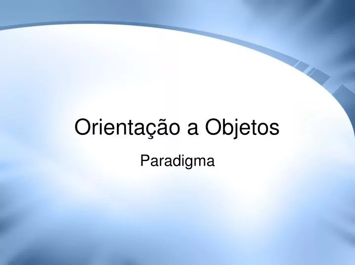 orienta o a objetos