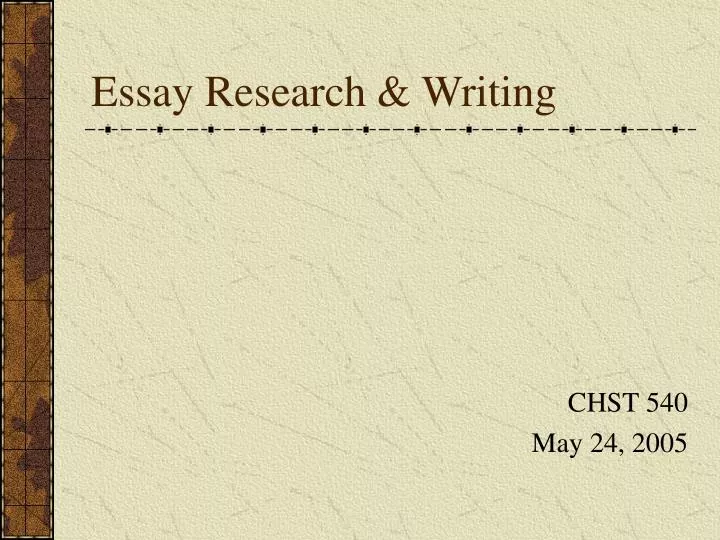 essay research writing