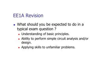 EE1A Revision