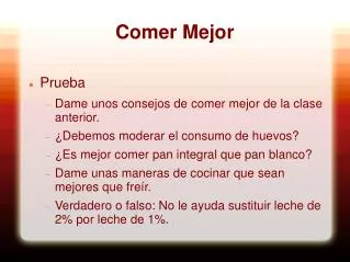 comer mejor