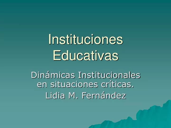 instituciones educativas