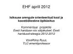 EHF aprill 2012 - slide 1