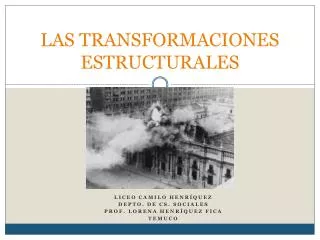 las transformaciones estructurales