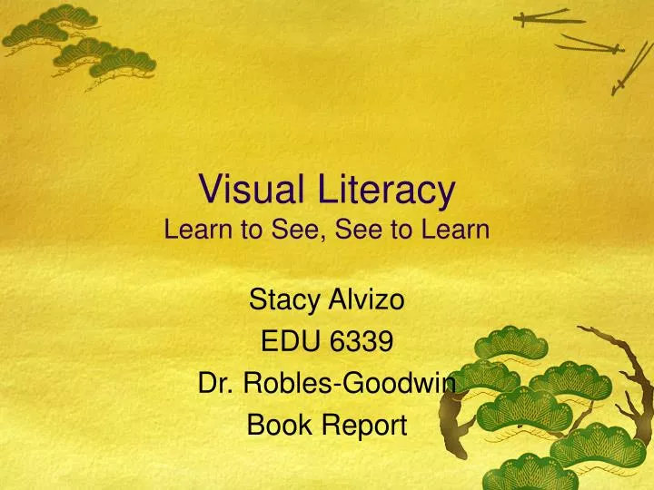 visual literacy learn to see see to learn