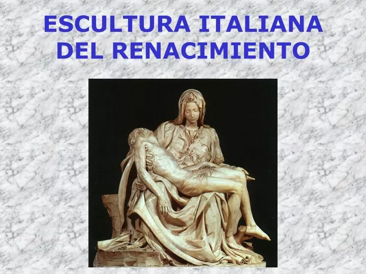 escultura italiana del renacimiento