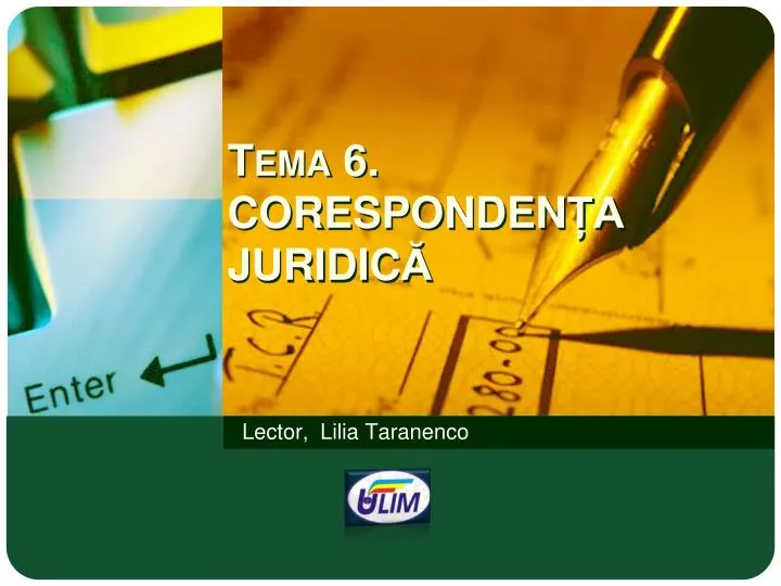 tema 6 coresponden a juridic