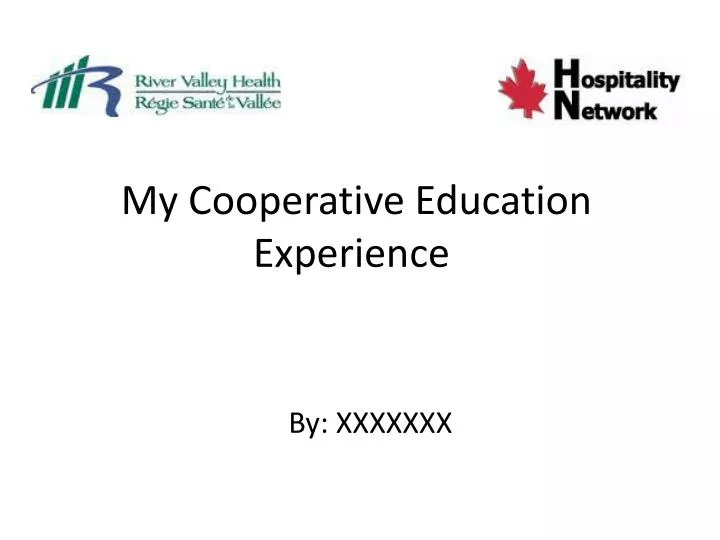 my cooperative education experience