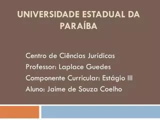 universidade estadual da para ba