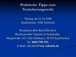 praktische tipps zum versicherungsrecht