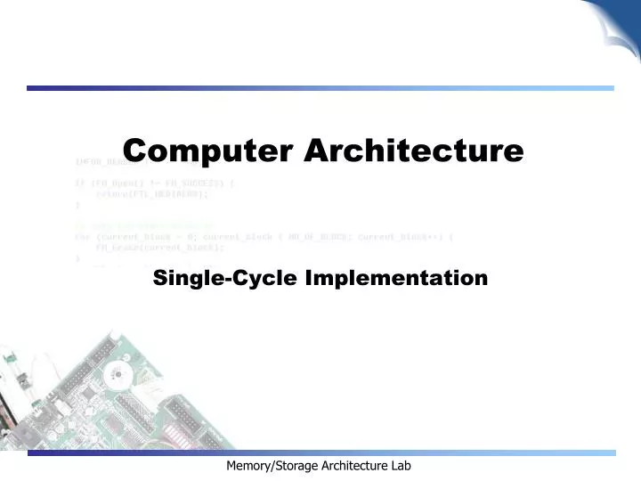 computer architecture