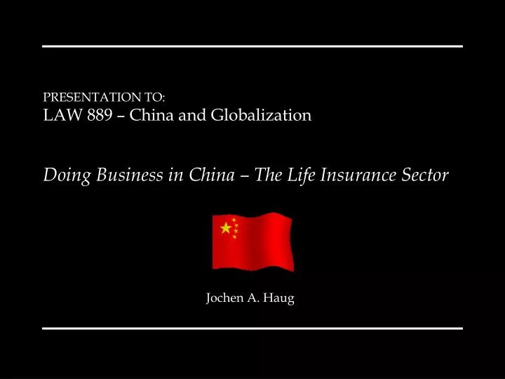 doing business in china the life insurance sector