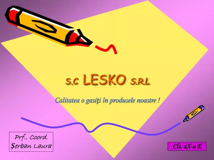 s c lesko s r l