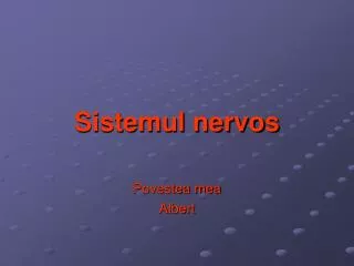sistemul nervos