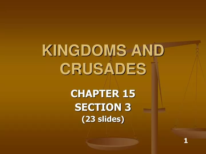 kingdoms and crusades