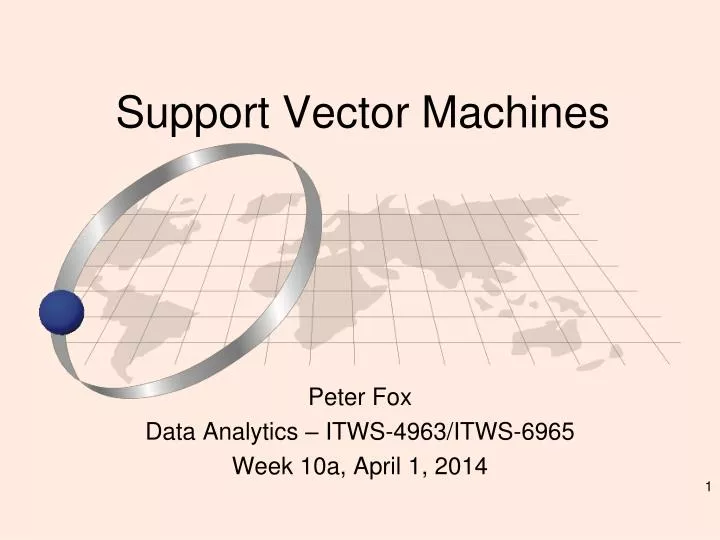 support vector machines