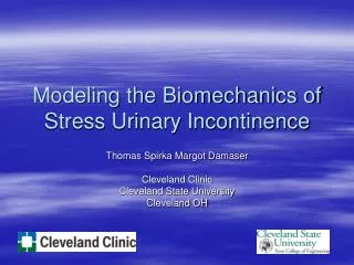 Modeling the Biomechanics of Stress Urinary Incontinence
