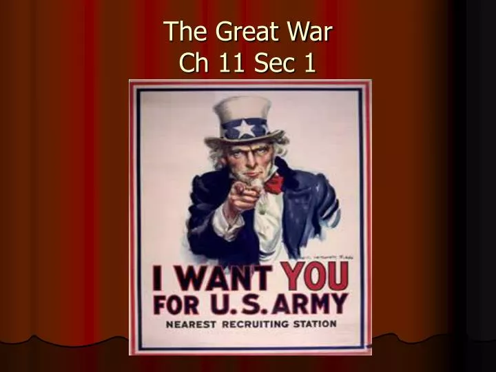 the great war ch 11 sec 1