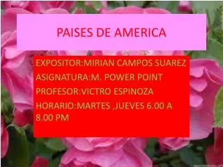 paises de america