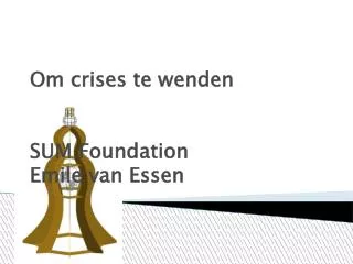om crises te wenden