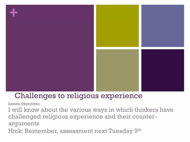 challenges to religious experience